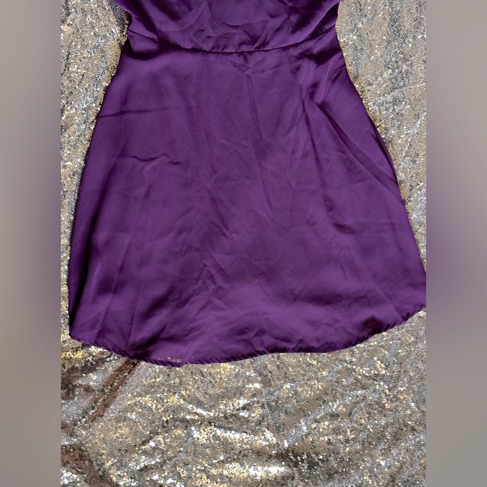 Forever 21 Women Purple  Backless Mini Dress Size Small - Picture 5 of 8